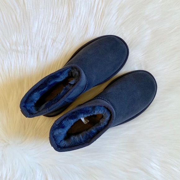 UGG Navy Classic Mini II Boots - Picture 4 of 7